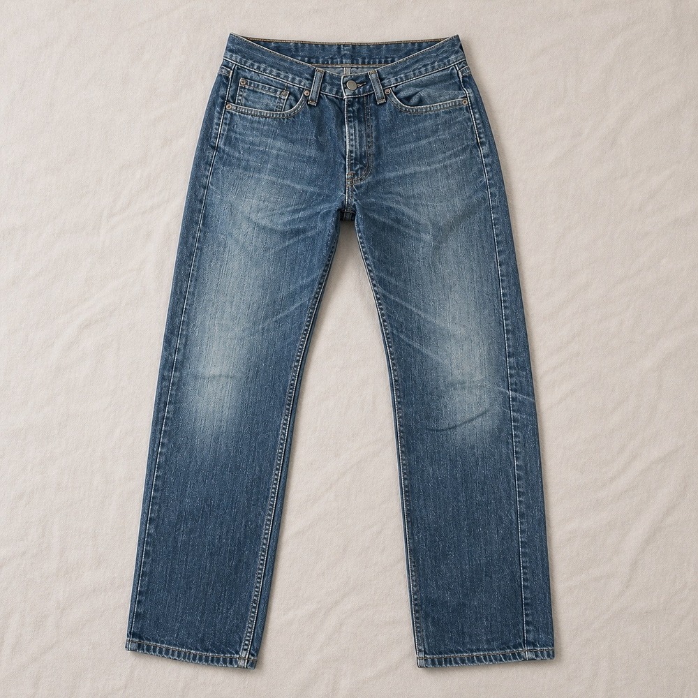 Levi's 505 Regular Fit Jeans W32 L32 Vintage Wash Straight Leg Y2k